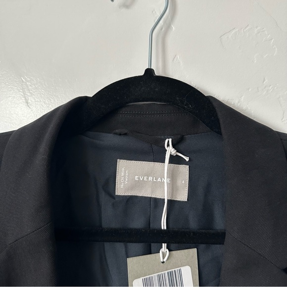NWT EVERLANE | Black The Easy One Button Blazer - Picture 7 of 11